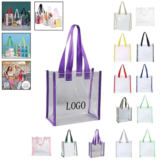 Transparent Pvc Shopping Tote Bag