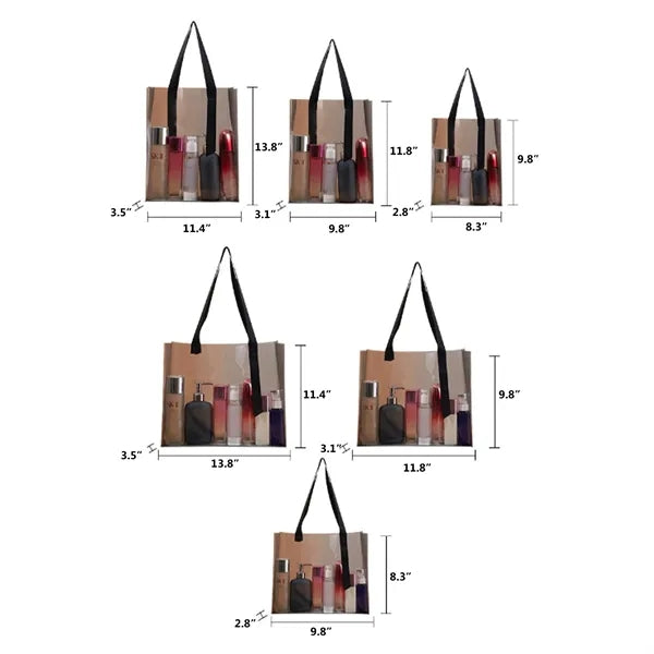 Transparent Pvc Gift Storage Handbag