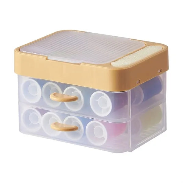 Household Sewing Kit w/ Multi-Tiered Drawer Organizer