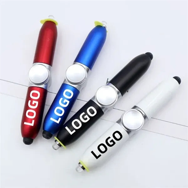 3 In 1 Twist Action Fingertip Gyro Ballpoint Spinner Pen