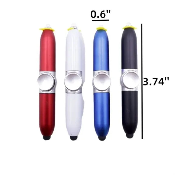 3 In 1 Twist Action Fingertip Gyro Ballpoint Spinner Pen