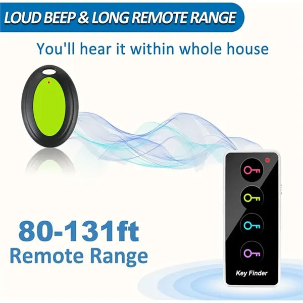 Key Finder, 1 RF Transmitter & 4 Receivers