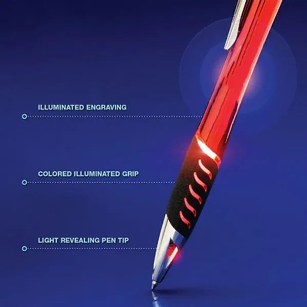 3 In 1 Iluminated Lighted Logo Ballpoint Pen w/Stylus