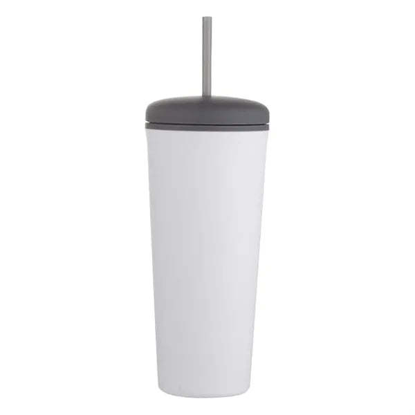 Creative Student Mug Portable Double Layer Plastic Straw Cup