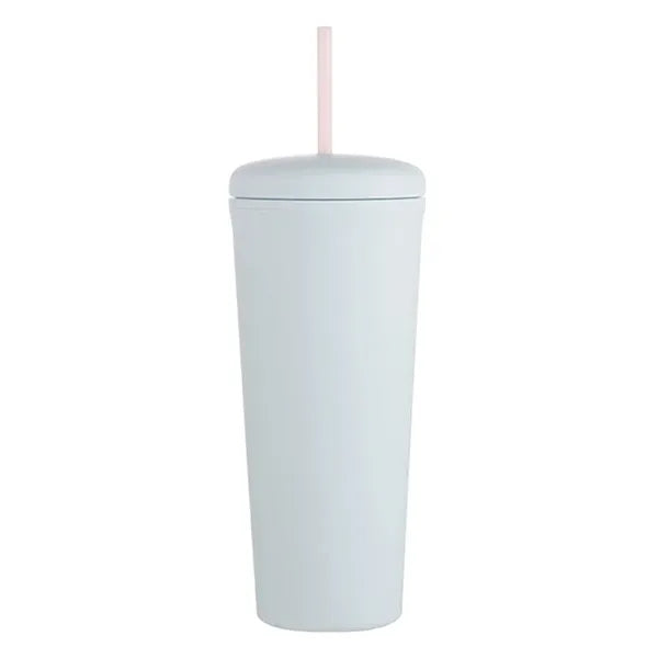 Creative Student Mug Portable Double Layer Plastic Straw Cup