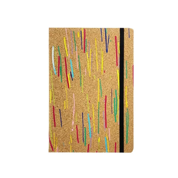 A5 size soft cork cover notebook