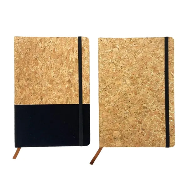 A5 size soft cork cover notebook