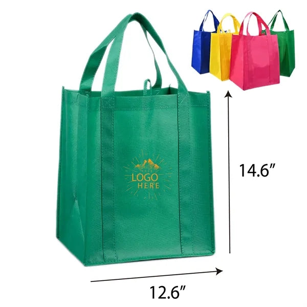 Non-Woven Shopper Tote with Plastic Stability Insert