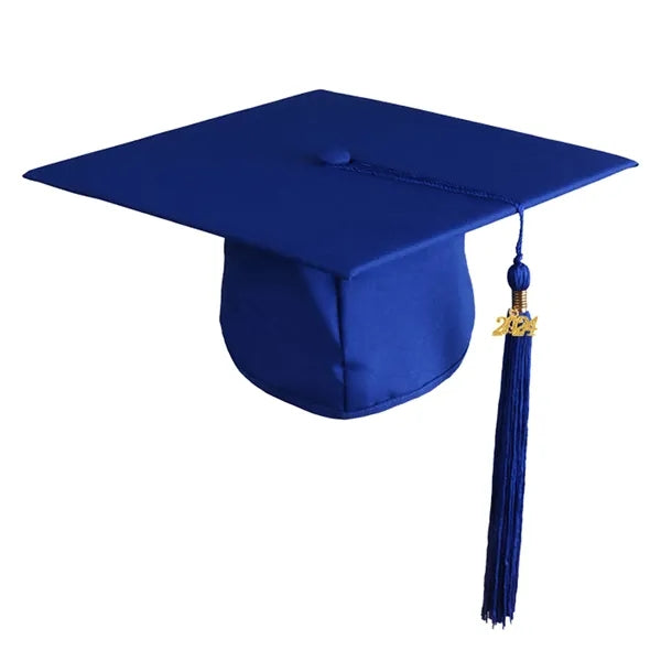 Classic Graduation Cap w/ Tassel & Removable Year Charm
