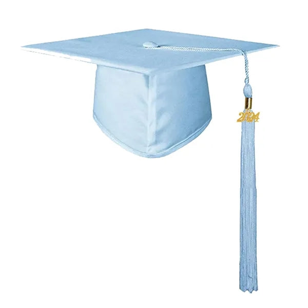 Classic Graduation Cap w/ Tassel & Removable Year Charm
