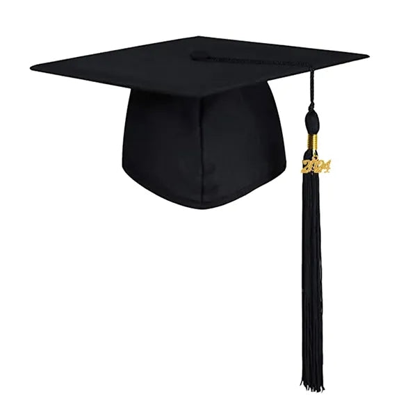 Classic Graduation Cap w/ Tassel & Removable Year Charm