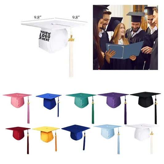 Classic Graduation Cap w/ Tassel & Removable Year Charm