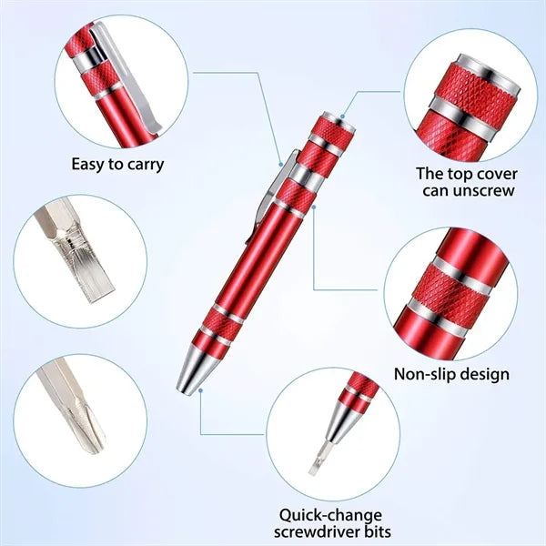 8in1 Screwdriver Set Pen