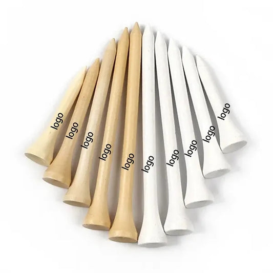Ergonomic Natural Hardwood Golf Tees