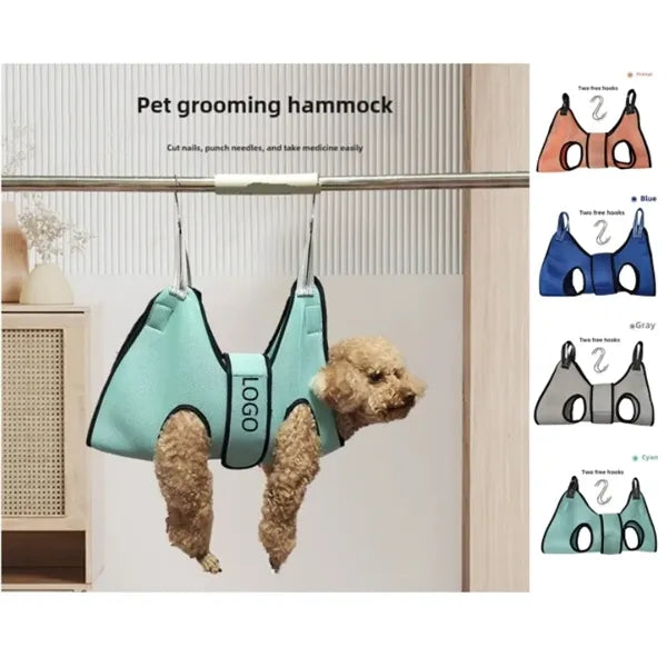 Adjustable Pet Grooming Hammock for Nail Care