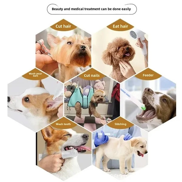 Adjustable Pet Grooming Hammock for Nail Care