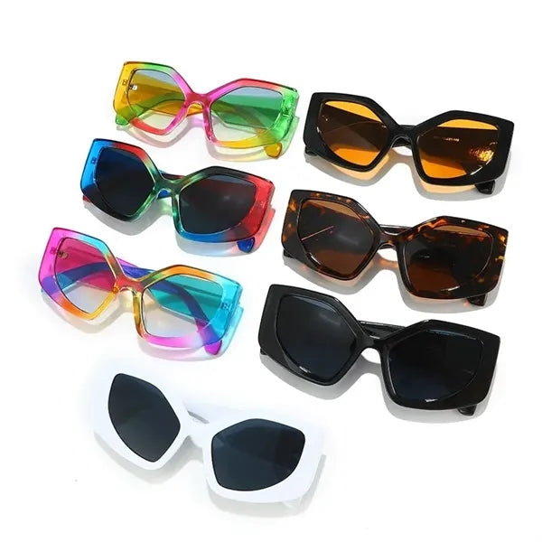 Oversize Rainbow cat-eye sunglasses