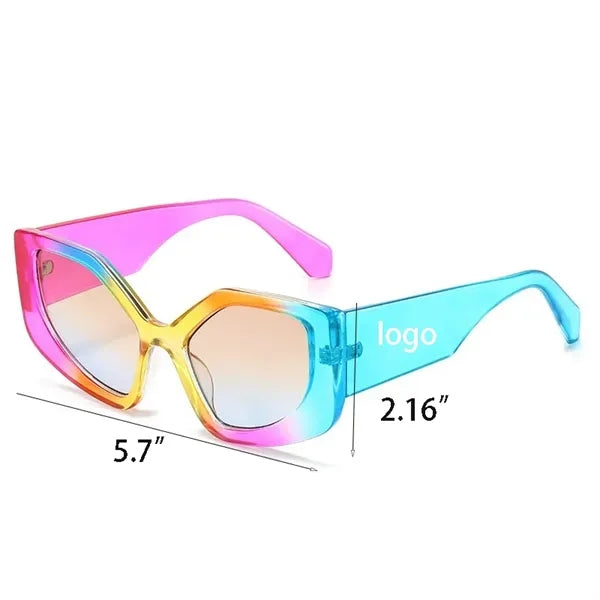 Oversize Rainbow cat-eye sunglasses
