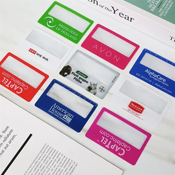 Magnifying PVC Card with Eco-Friendly Material for Reading