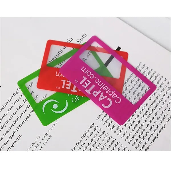 Magnifying PVC Card with Eco-Friendly Material for Reading