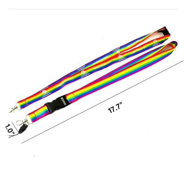 Rainbow Lanyard for Cell Phones Badge Holder Camera
