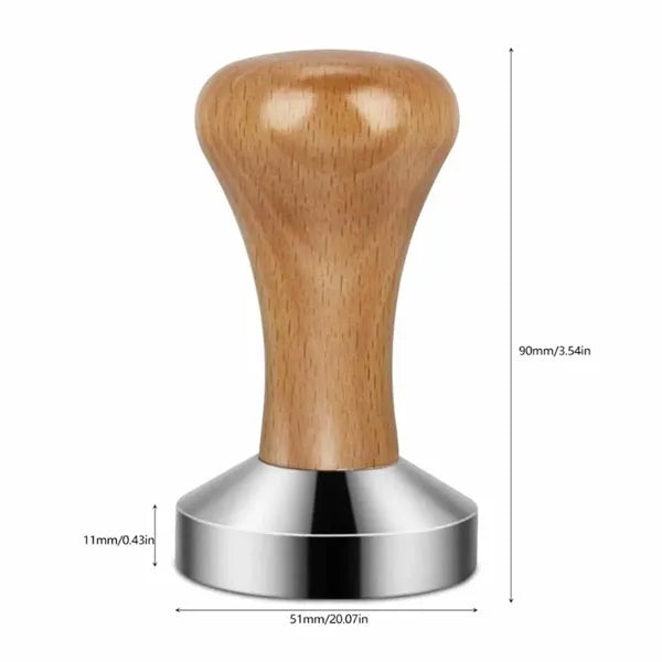 Stainless Steel Espresso Coffee Tamper with Ergonomic Handle