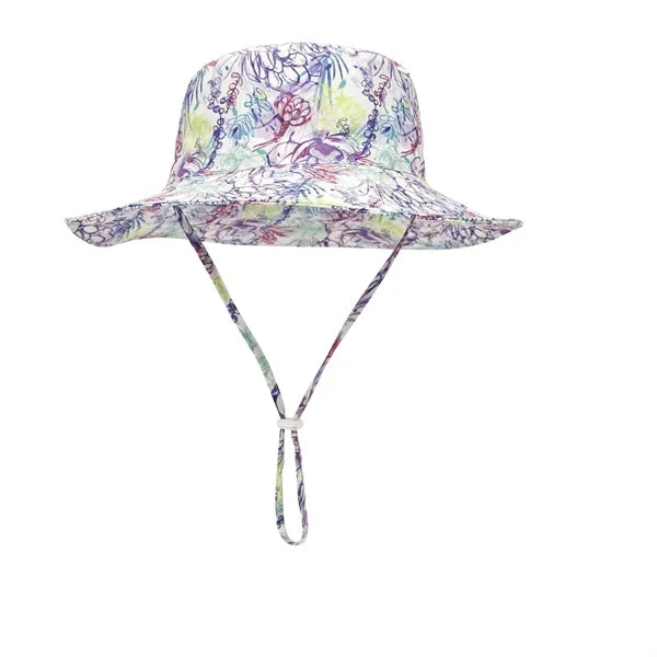 Lightweight Toddler Bucket Hat w/ Adjustable Drawstring