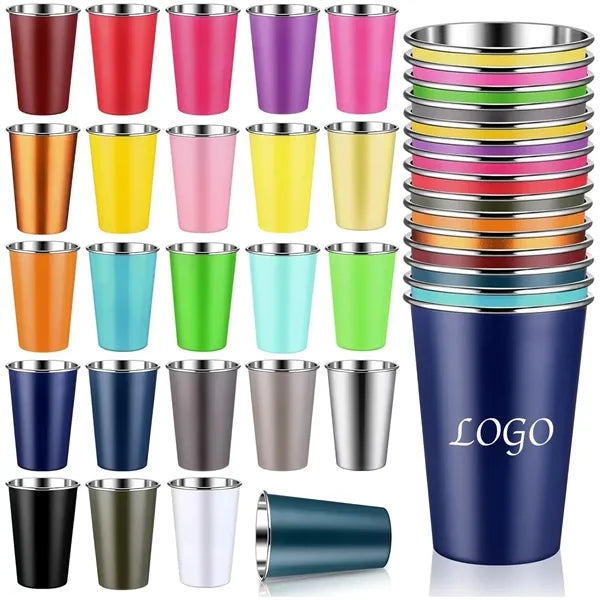 16 oz Stainless Steel Pint Cups