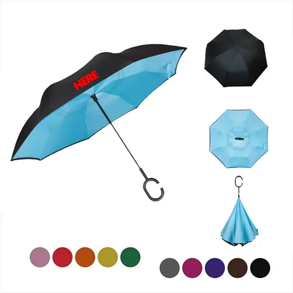 Inversion Auto-Open Umbrella w/ C-Handle