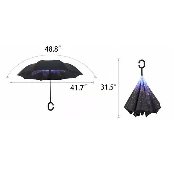 Inversion Auto-Open Umbrella w/ C-Handle