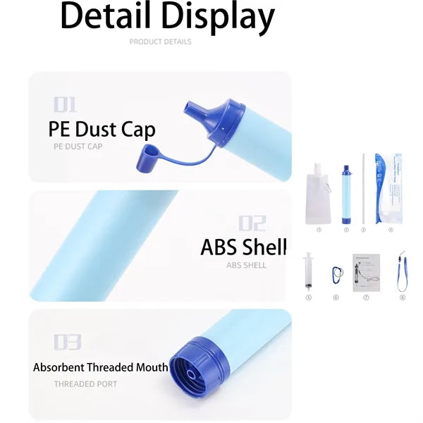 Mini Water Filtration System (8.3" x 1.2")