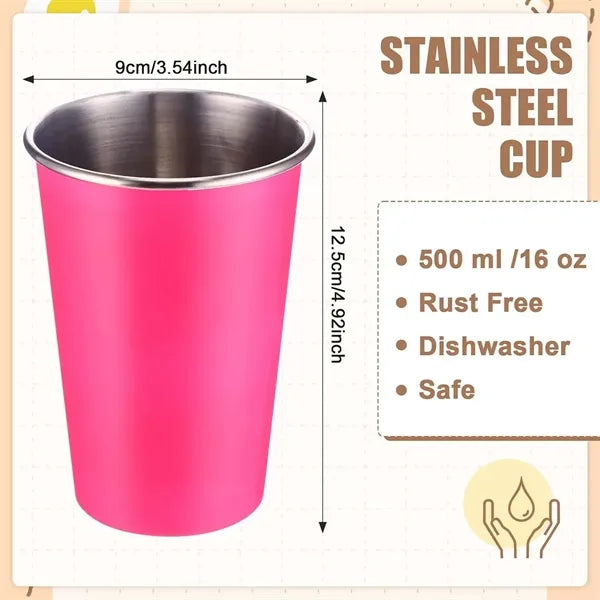16 oz Stainless Steel Pint Cups