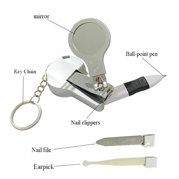 6-In -1 Multifunctional Nail Clipper With Pen