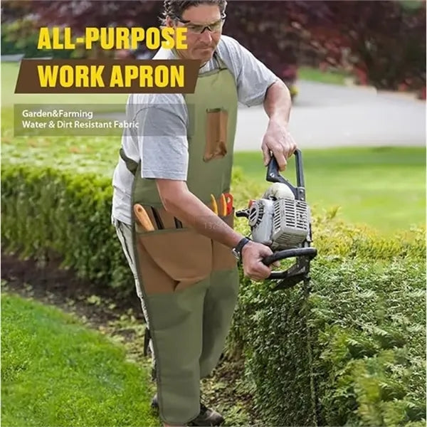 Professional Landscaping Apron with Tool Pockets