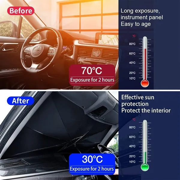Umbrella Type Car Sunshade Bent Pipe Window Breaker