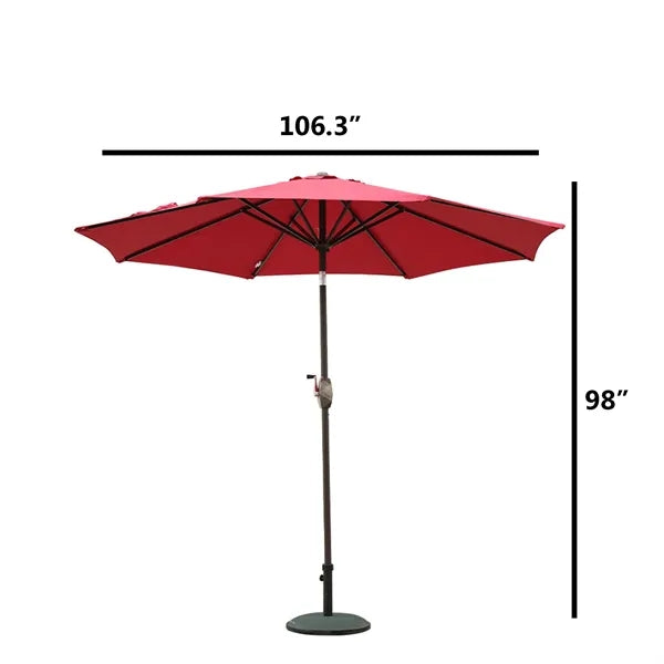 Outdoor Courtyard Umbrella Garden Parasol Security Sun
