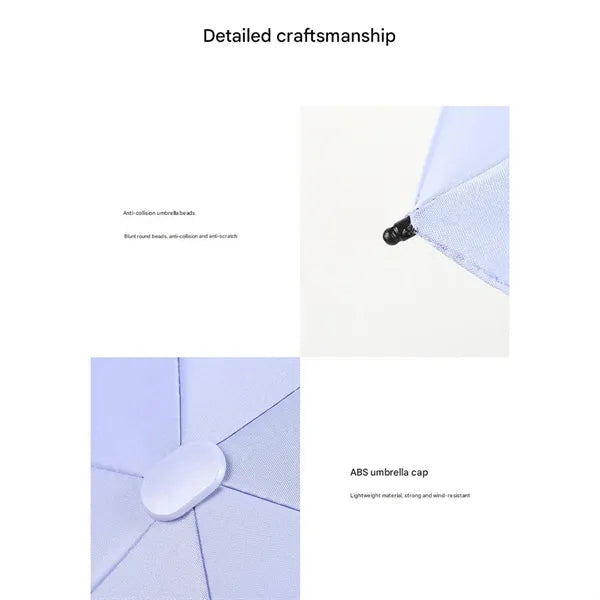Card Holder Sun Umbrella Women'S Sunny And Rainy Dual-Use