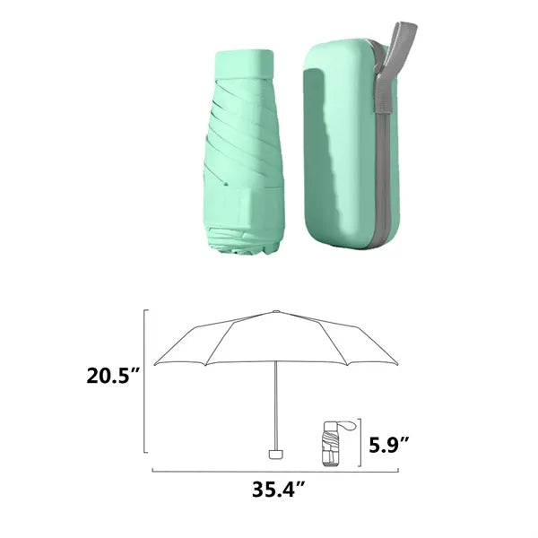 Card Holder Sun Umbrella Women'S Sunny And Rainy Dual-Use