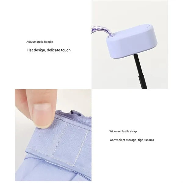 Card Holder Sun Umbrella Women'S Sunny And Rainy Dual-Use