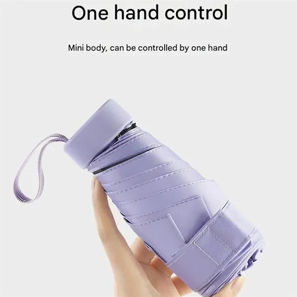 Card Holder Sun Umbrella Women'S Sunny And Rainy Dual-Use