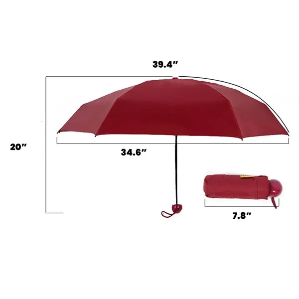 Portable Pill Capsule Folding Umbrella