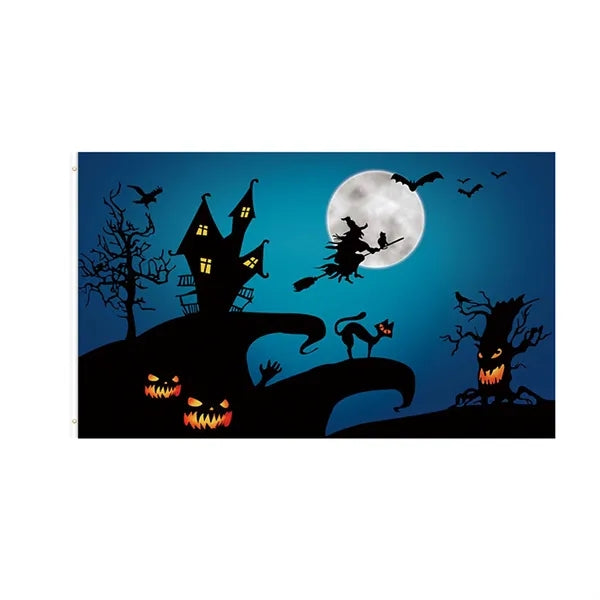 Halloween Pumpkin Flag Banner