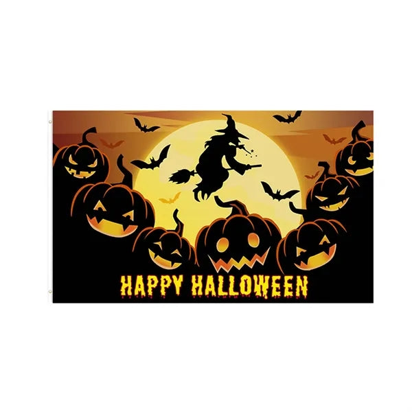 Halloween Pumpkin Flag Banner