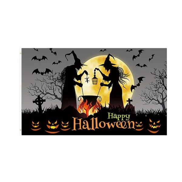 Halloween Pumpkin Flag Banner