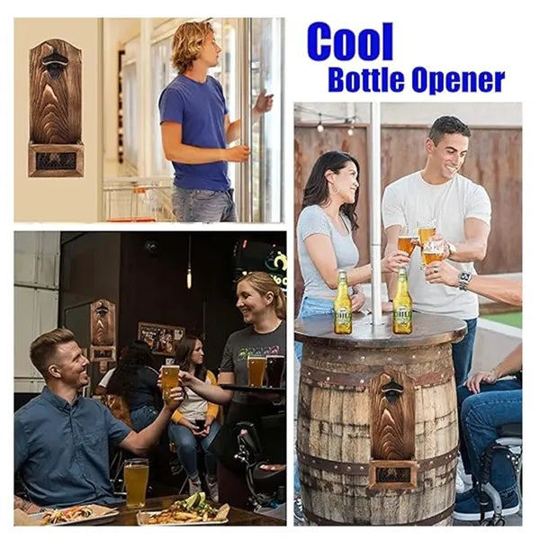 Rustic Bamboo Bottle Opener