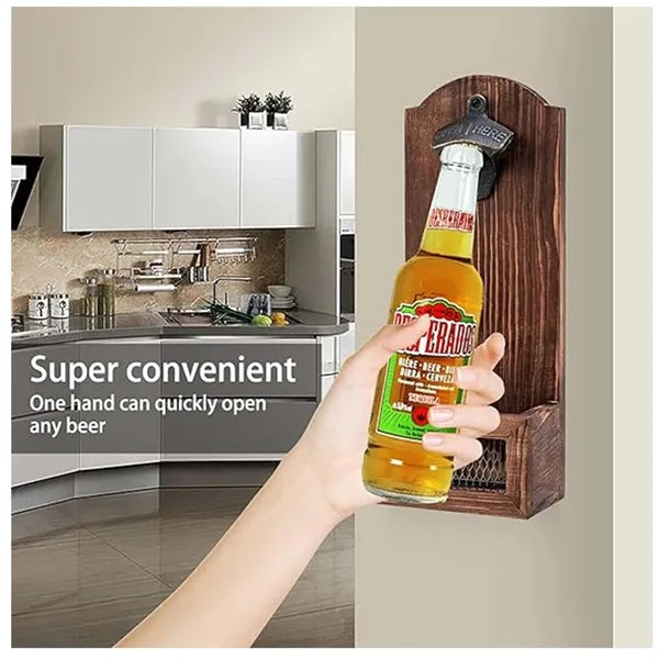 Rustic Bamboo Bottle Opener