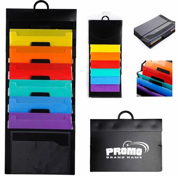 Hanging Accordion File Organizer with Multiple Pockets