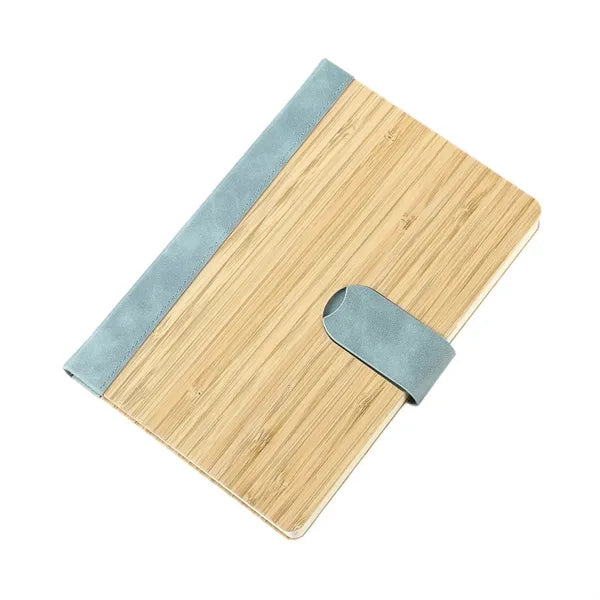 Bamboo-Faced Magnetic Buckle Book