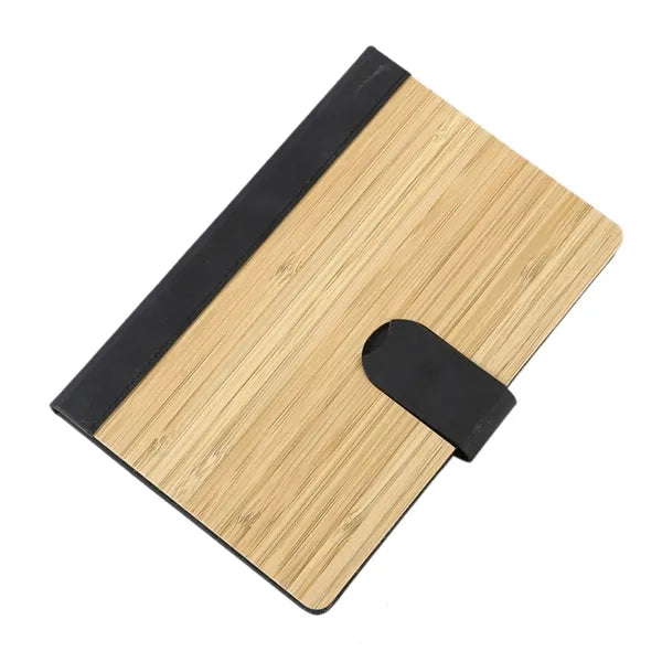 Bamboo-Faced Magnetic Buckle Book