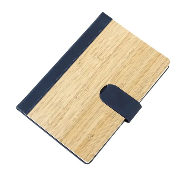 Bamboo-Faced Magnetic Buckle Book